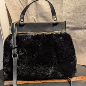 Final weeks bundle & save  Black Faux Fur Handbag